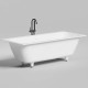 Ванна встраиваемая на ножках Salini Orlanda Axis Kit 180х80х60 см UpDown S-Sense белый глянцевый 103312G