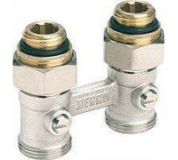 Пара шаровых кранов Rehau G 1/2 x G 3/4 прямые латунь 12407271001