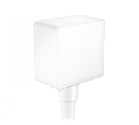 Шланговое подсоединение hansgrohe Fixfit Square с обратным клапаном 1/2 белый матовый 26455700