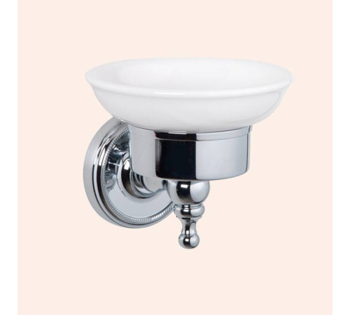 Мыльница подвесная Tiffani World Bristol 106 керамическая хром TWBR106cr