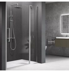 Душевая дверь Novellini Young 2P 97-101х200 см распашная с неподвижным сегментом хром Y22P97-1K