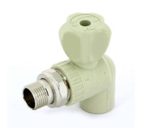 Кран для радиаторов шаровой FV-PLAST угловой сварка-НР с разъемным соединением 20x1/2 A315020000