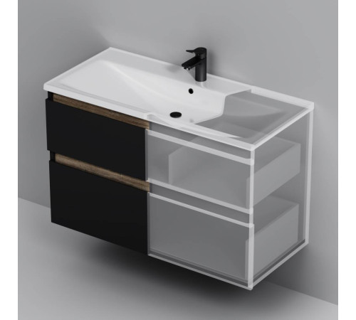 Тумба под раковину подвесная AM.PM X-Joy 100 см черный матовый M85AFHX1002BM