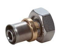 Муфта пресс Giacomini RM 16х2 мм с накидной гайкой никелированная RM179X023