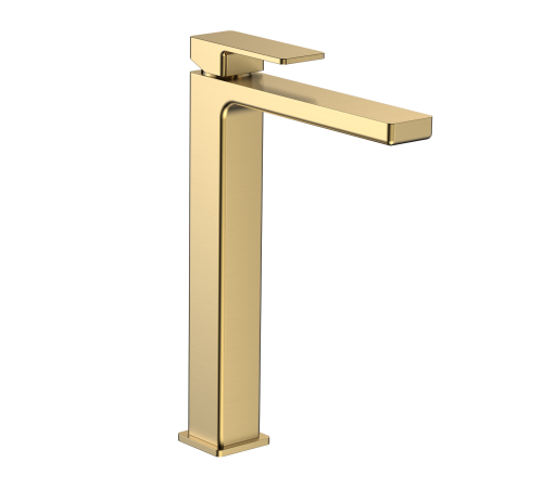 Смеситель для раковины Teka Savona высокий 250 мм золото шлифованное AQM6814BG
