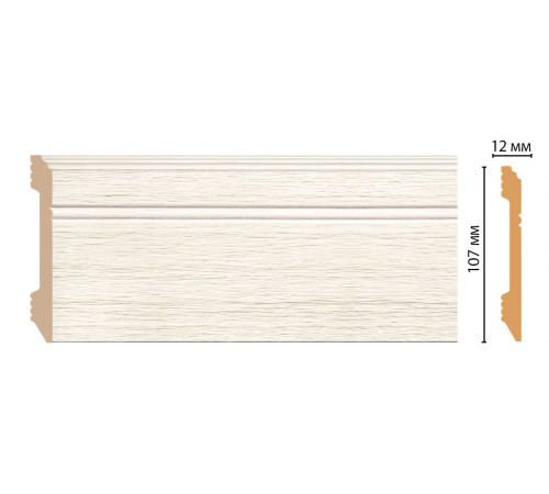 Плинтус напольный DECOMASTER D105-70 ДМ 107х12х2400 мм D105-70 ДМ