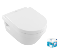Унитаз подвесной Villeroy & Boch Architectura 370х530х330 мм альпийский белый 5684HR01