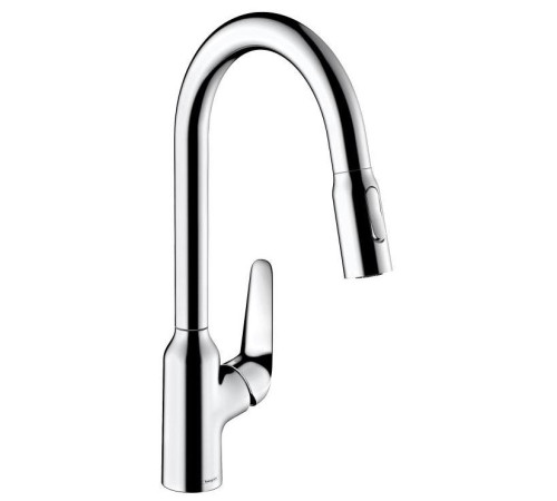 Смеситель для кухни Hansgrohe Focus M42 219 мм выдвижной излив 2 режима 71800000
