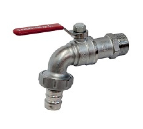 Кран шаровой Giacomini 3/4 с патрубком под шланг R621X014