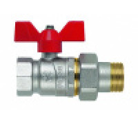 Кран шаровой F.I.V. PERFECTA 1/2 В-Американка ручка-бабочка 8373R004