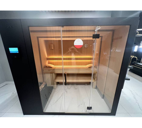 Сауна раздвижная KLAFS S1 L 232х160(60)х211 см 6.0 кВт черный матовый S1 KLAFS L Black