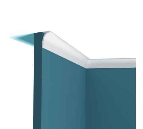 Карниз потолочный Perfect Plus P148 из ударопрочного полимера 2000x120x120 мм P148