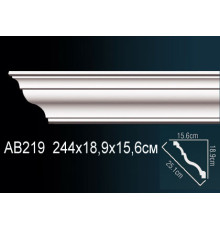 Карниз потолочный Perfect AB219 полиуретановый AB219
