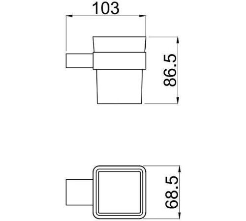 Стакан Allen Brau Infinity белый хром 6.21002-00