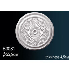 Розетка потолочная под люстру Perfect B3081 полиуретановая с орнаментом 534 мм B3081