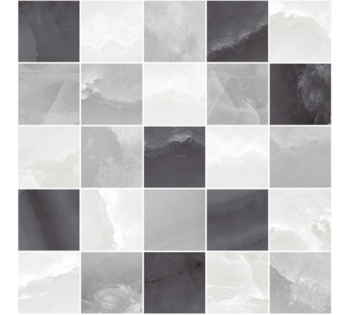 Декор мозаичный Laparet Prime серый микс 25х25 см MM34040