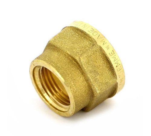 Муфта латунная Tiemme 3/4 x 1/2 дюйма ВР-ВР 1500046