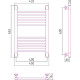 Полотенцесушитель водяной Сунержа Богема 400x600 мм без покрытия 00-0220-6040