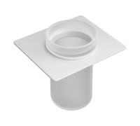 Стакан для зубных щеток подвесной Boheme Space стеклянный белый 10966-W-TUM