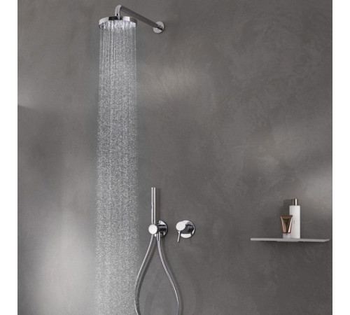 Переключатель на 2 потребителя Keuco IXMO Comfort с выводом для шланга и держателем лейки хром 59556 011201