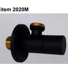 Кран угловой 1/2 x 3/8 Reitano 2020M Matt Black 2020MMB