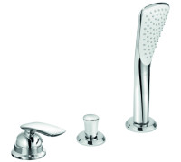 Смеситель на борт ванны Kludi Balance на 3 отверстия без излива комплект 524480575