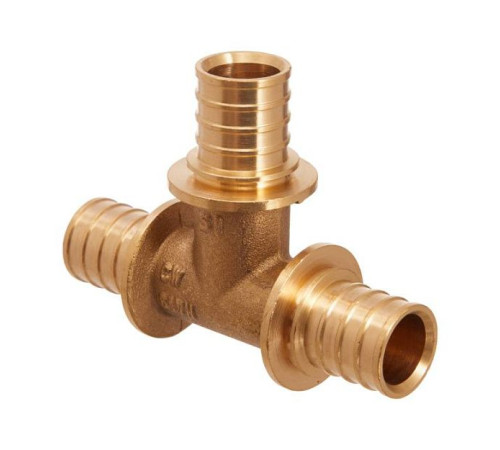 Тройник аксиальный латунный Smart Install 32x4.4 мм 52174S