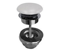 Донный клапан клик-клак Kerasan керамическая крышка Grigio matt 923359