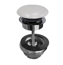 Донный клапан клик-клак Kerasan керамическая крышка Grigio matt 923359