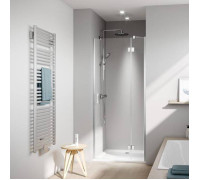 Дверь в нишу Kermi LIGA 1000x2000 мм глянцевое серебро прозрачное стекло Kermiclean LI SFR 10020 VPK