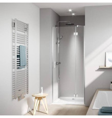 Дверь в нишу Kermi LIGA 1000x2000 мм глянцевое серебро прозрачное стекло Kermiclean LI SFR 10020 VPK