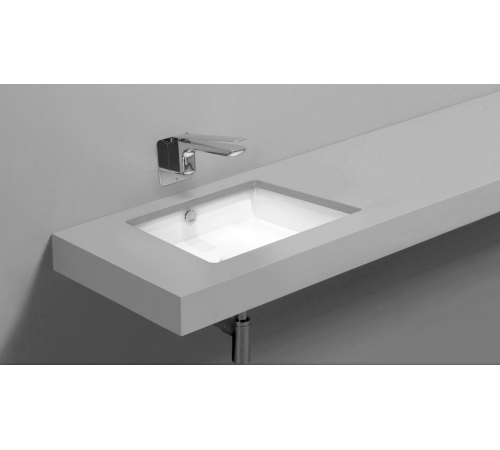 Раковина встраиваемая под столешницу SIMAS Lavabi darredo 48х37 см с переливом белая S59 bi