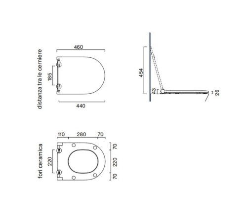 Сиденье для унитаза Catalano Sfera/Zero SLIM с микролифтом черный матовый 0551200022