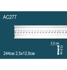 Молдинг для стен Perfect AC277 из полиуретана 2000х40х20 мм AC277