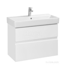 Тумба под раковину Roca Oleta подвесная 2 ящика 760x548x374 мм белый матовый A857640501