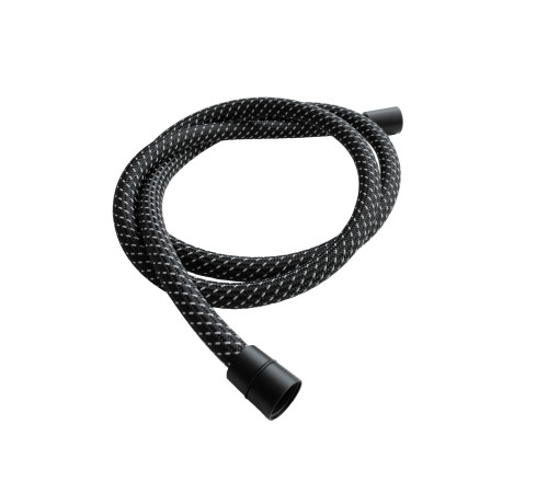 Шланг душевой AQUAme текстиль ПВХ 1500 мм черный матовый AQM1503MB