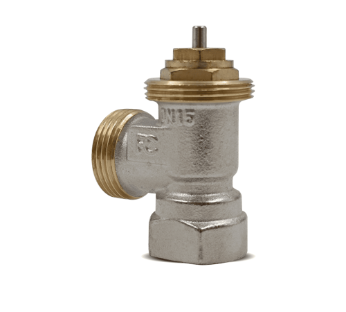 Вентиль термостатический угловой Primoclima Armature 1/2x3/4 никелированный PC3412TANN