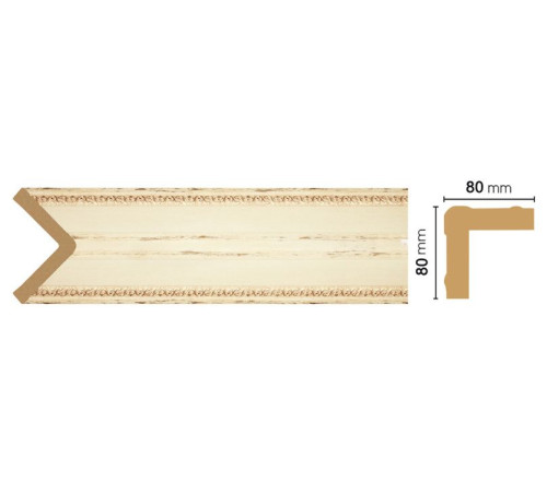 Угол декоративный DECOMASTER 140-1028 80x80x2400 мм 140-1028