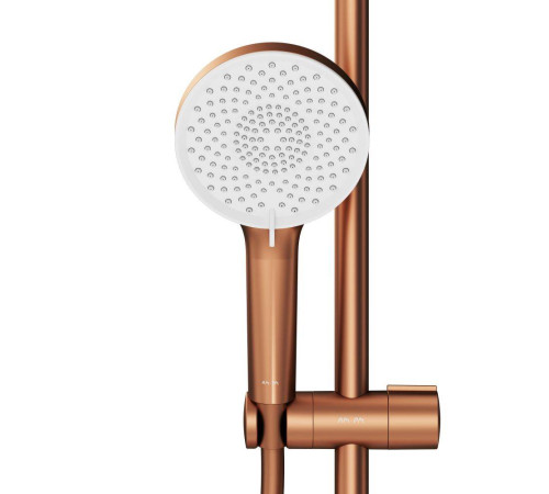 Душевая система AM.PM X-Joy с термостатом розовое золото F0785A444