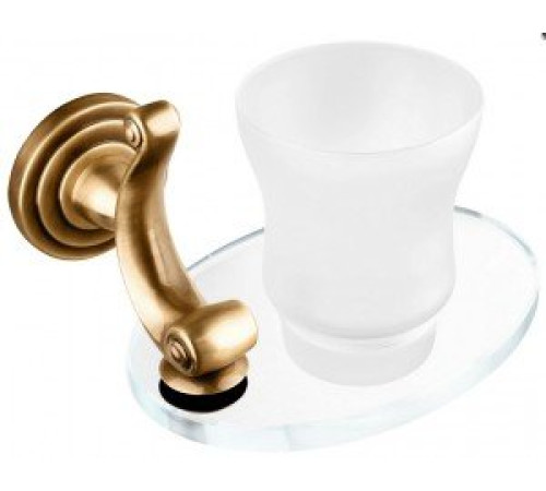 Стакан для зубных щеток Migliore On стеклянный бронза ON14392