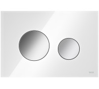 Панель смыва для унитаза TECE TECEloop стекло белое клавиши хром глянцевый 9240660