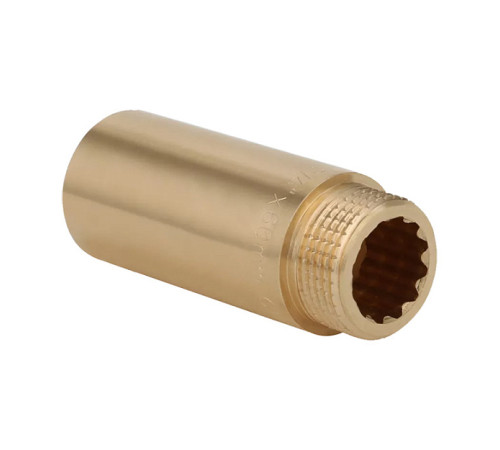 Удлинитель резьбовой Gappo G1221 латунный 1 x 80 мм ВР-НР G1221.06080