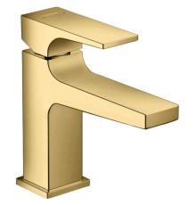 Смеситель для раковины Hansgrohe Metropol 100 однорычажный клапан Push-Open полированное золото 32500990