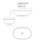 Раковина накладная Artceram La Ciotola 70х44 см без отверстия белый LCL002 01 00
