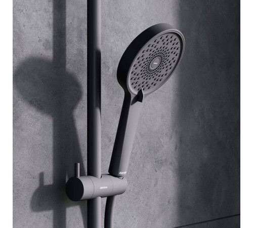Душевая система AM.PM Apollo с термостатическим смесителем-полкой черный 947760300