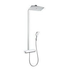Душевая система Hansgrohe Raindance Select 360 Showerpipe с термостатом хром/белый 27112400