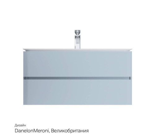 Тумба под раковину подвесная 100 см AM.PM Sensation светло-голубой M30FHX1002BG