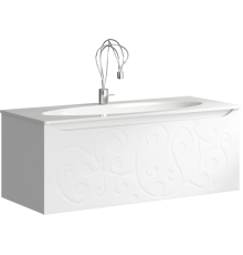 Тумба под умывальник подвесная Clarberg Elegance белый EL0112