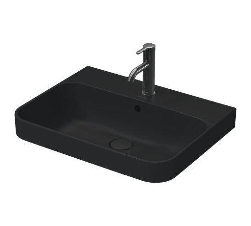 Раковина накладная Duravit Happy D.2 Plus 600х460 мм антрацит матовый 2360601300