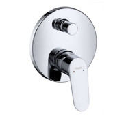 Смеситель для ванны Hansgrohe Focus однорычажный встраиваемый внешняя часть хром 31945000